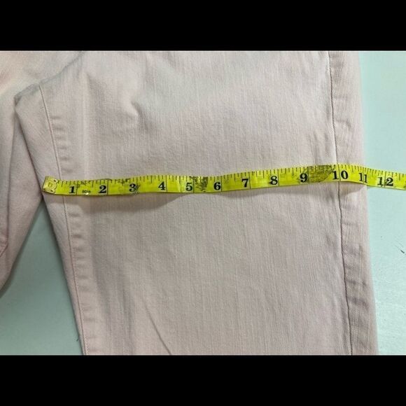 VINTAGE AMERICA BLUES, BOHO Crop, Women’s pink Jeans, Size 14,Stretchy,5 Pocket - Picture 3 of 11